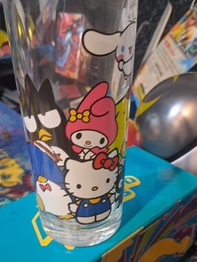 Sanrio Clear Character Party Cup - White, Pink, Blue, Black, Yellow